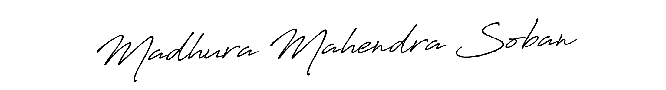 It looks lik you need a new signature style for name Madhura Mahendra Soban. Design unique handwritten (Antro_Vectra_Bolder) signature with our free signature maker in just a few clicks. Madhura Mahendra Soban signature style 7 images and pictures png