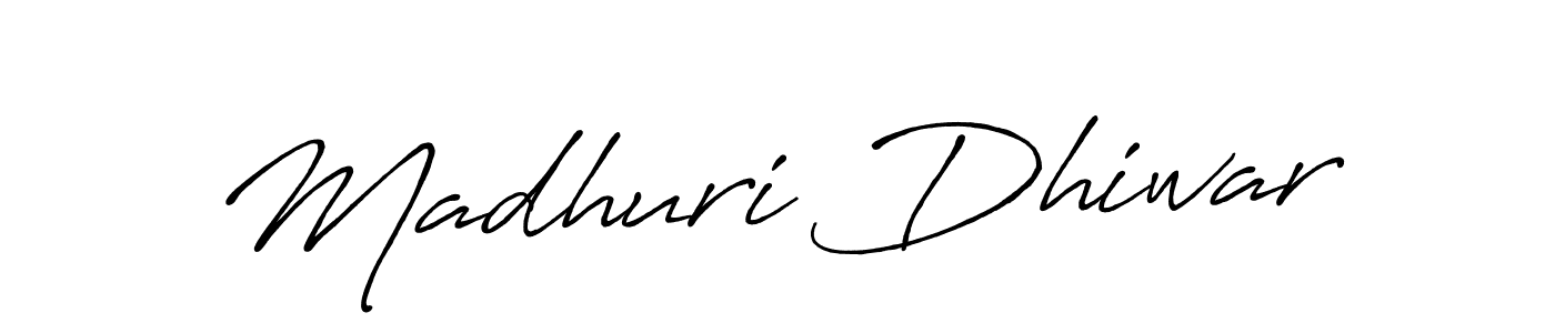 Similarly Antro_Vectra_Bolder is the best handwritten signature design. Signature creator online .You can use it as an online autograph creator for name Madhuri Dhiwar. Madhuri Dhiwar signature style 7 images and pictures png