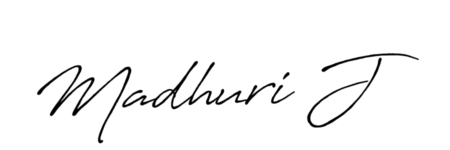 How to make Madhuri J signature? Antro_Vectra_Bolder is a professional autograph style. Create handwritten signature for Madhuri J name. Madhuri J signature style 7 images and pictures png