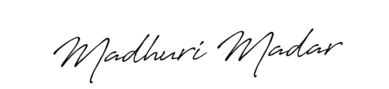 The best way (Antro_Vectra_Bolder) to make a short signature is to pick only two or three words in your name. The name Madhuri Madar include a total of six letters. For converting this name. Madhuri Madar signature style 7 images and pictures png