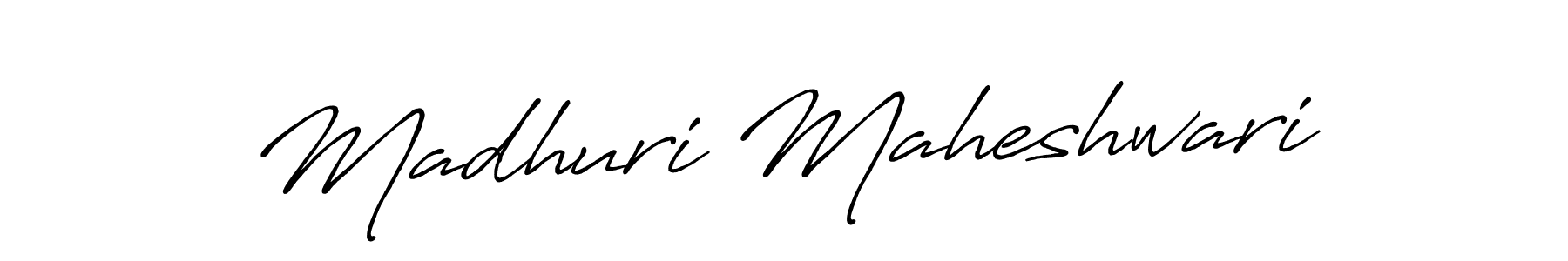 Design your own signature with our free online signature maker. With this signature software, you can create a handwritten (Antro_Vectra_Bolder) signature for name Madhuri Maheshwari. Madhuri Maheshwari signature style 7 images and pictures png
