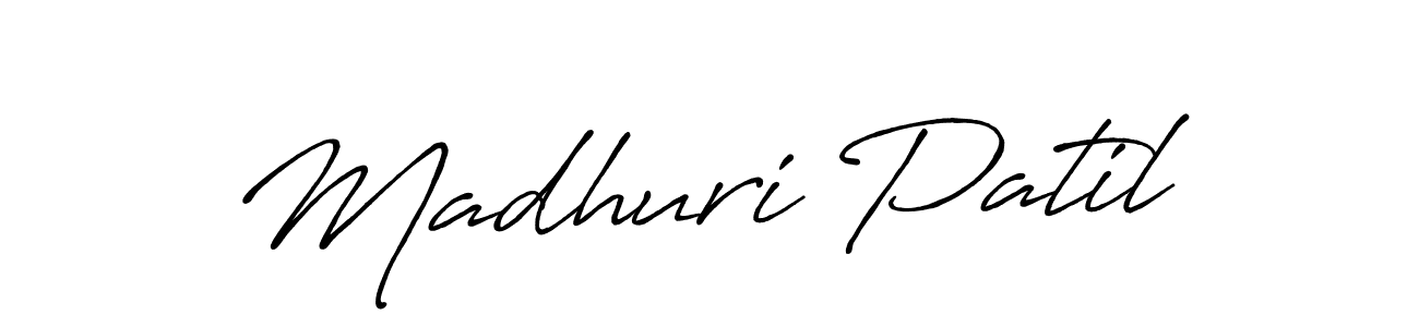 Design your own signature with our free online signature maker. With this signature software, you can create a handwritten (Antro_Vectra_Bolder) signature for name Madhuri Patil. Madhuri Patil signature style 7 images and pictures png