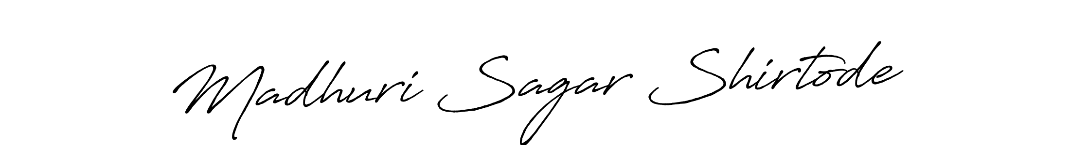 Use a signature maker to create a handwritten signature online. With this signature software, you can design (Antro_Vectra_Bolder) your own signature for name Madhuri Sagar Shirtode. Madhuri Sagar Shirtode signature style 7 images and pictures png