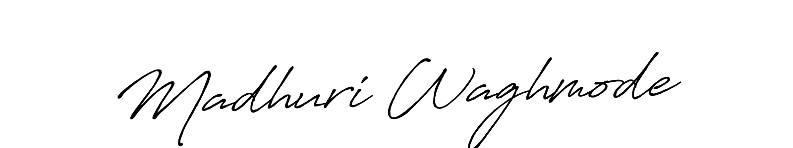 Also we have Madhuri Waghmode name is the best signature style. Create professional handwritten signature collection using Antro_Vectra_Bolder autograph style. Madhuri Waghmode signature style 7 images and pictures png