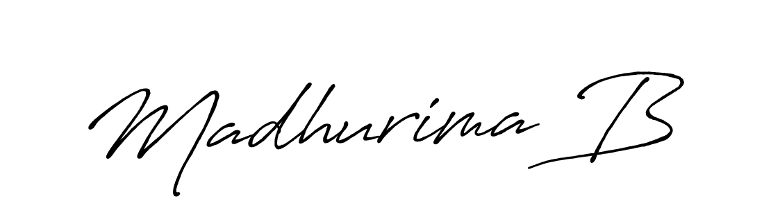 Also You can easily find your signature by using the search form. We will create Madhurima B name handwritten signature images for you free of cost using Antro_Vectra_Bolder sign style. Madhurima B signature style 7 images and pictures png