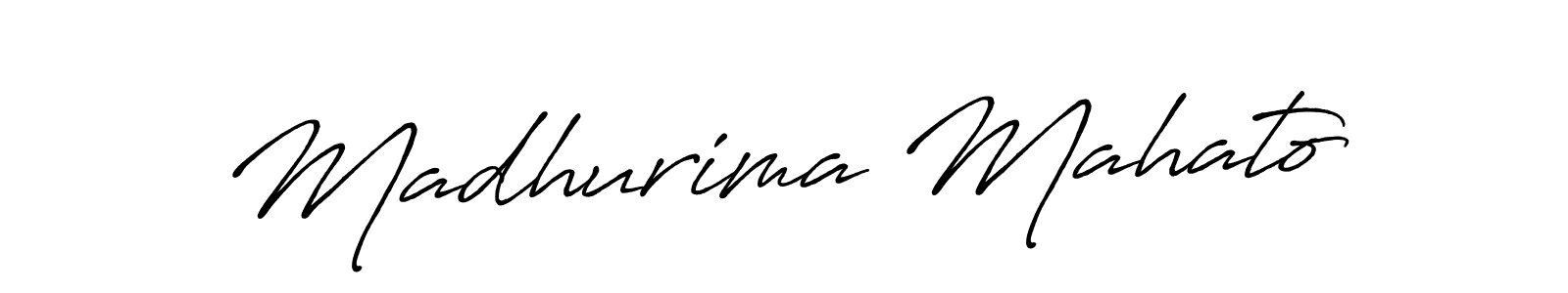 Madhurima Mahato stylish signature style. Best Handwritten Sign (Antro_Vectra_Bolder) for my name. Handwritten Signature Collection Ideas for my name Madhurima Mahato. Madhurima Mahato signature style 7 images and pictures png