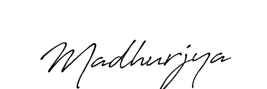 How to make Madhurjya name signature. Use Antro_Vectra_Bolder style for creating short signs online. This is the latest handwritten sign. Madhurjya signature style 7 images and pictures png