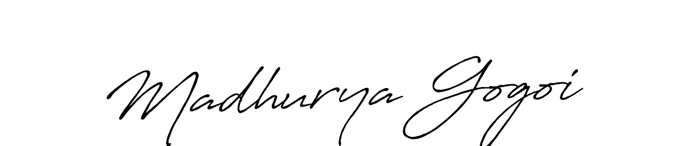 How to make Madhurya Gogoi signature? Antro_Vectra_Bolder is a professional autograph style. Create handwritten signature for Madhurya Gogoi name. Madhurya Gogoi signature style 7 images and pictures png