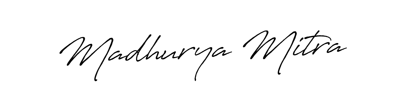 Design your own signature with our free online signature maker. With this signature software, you can create a handwritten (Antro_Vectra_Bolder) signature for name Madhurya Mitra. Madhurya Mitra signature style 7 images and pictures png
