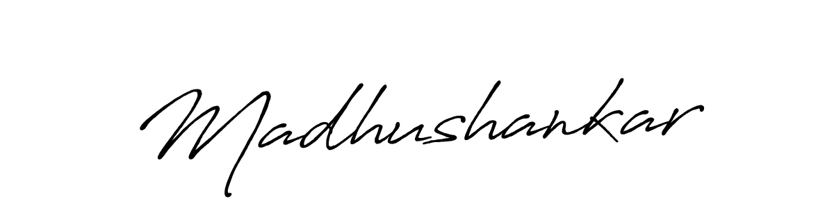 Create a beautiful signature design for name Madhushankar. With this signature (Antro_Vectra_Bolder) fonts, you can make a handwritten signature for free. Madhushankar signature style 7 images and pictures png