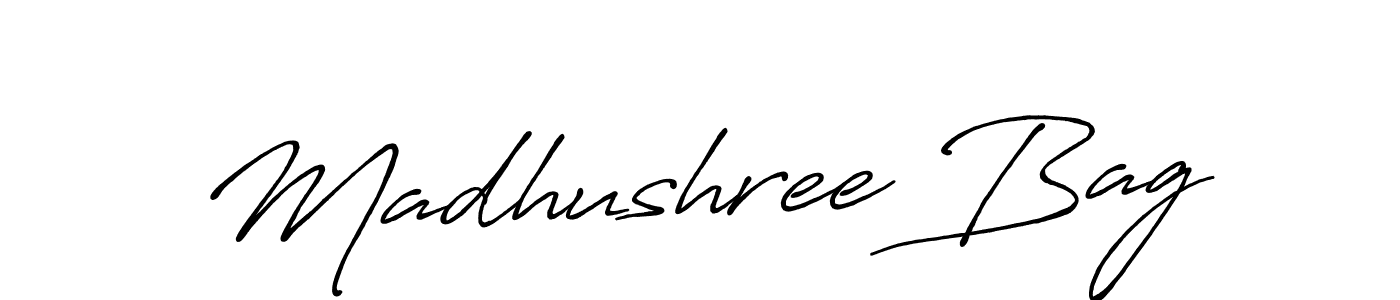 How to Draw Madhushree Bag signature style? Antro_Vectra_Bolder is a latest design signature styles for name Madhushree Bag. Madhushree Bag signature style 7 images and pictures png