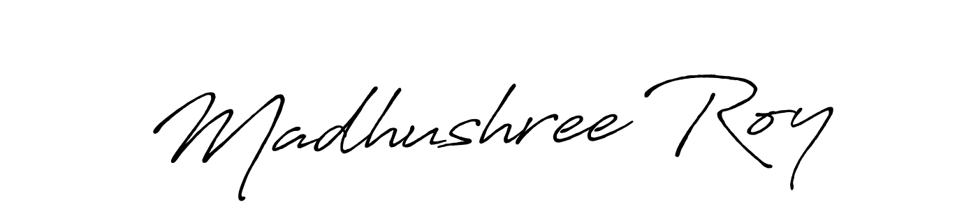 if you are searching for the best signature style for your name Madhushree Roy. so please give up your signature search. here we have designed multiple signature styles  using Antro_Vectra_Bolder. Madhushree Roy signature style 7 images and pictures png