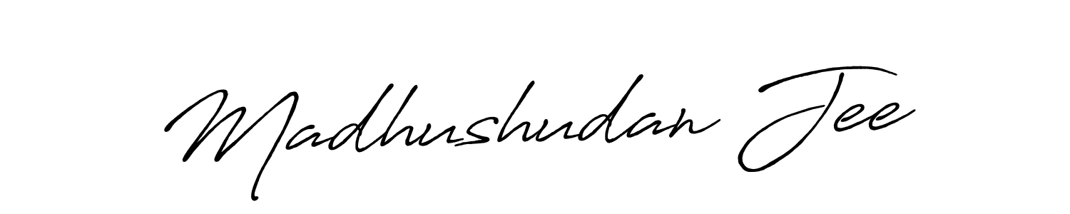 How to make Madhushudan Jee signature? Antro_Vectra_Bolder is a professional autograph style. Create handwritten signature for Madhushudan Jee name. Madhushudan Jee signature style 7 images and pictures png