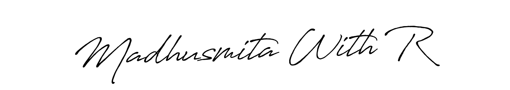 Here are the top 10 professional signature styles for the name Madhusmita With R. These are the best autograph styles you can use for your name. Madhusmita With R signature style 7 images and pictures png