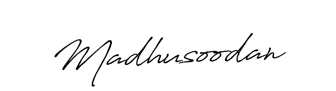 How to make Madhusoodan signature? Antro_Vectra_Bolder is a professional autograph style. Create handwritten signature for Madhusoodan name. Madhusoodan signature style 7 images and pictures png