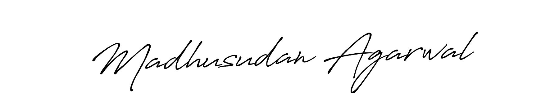 Also we have Madhusudan Agarwal name is the best signature style. Create professional handwritten signature collection using Antro_Vectra_Bolder autograph style. Madhusudan Agarwal signature style 7 images and pictures png