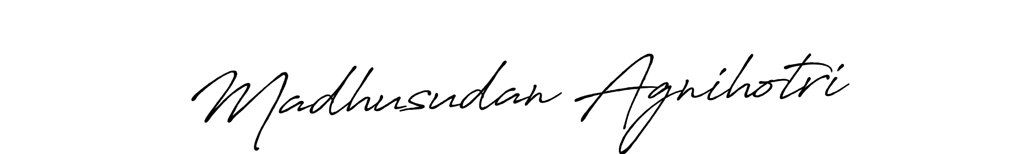 It looks lik you need a new signature style for name Madhusudan Agnihotri. Design unique handwritten (Antro_Vectra_Bolder) signature with our free signature maker in just a few clicks. Madhusudan Agnihotri signature style 7 images and pictures png