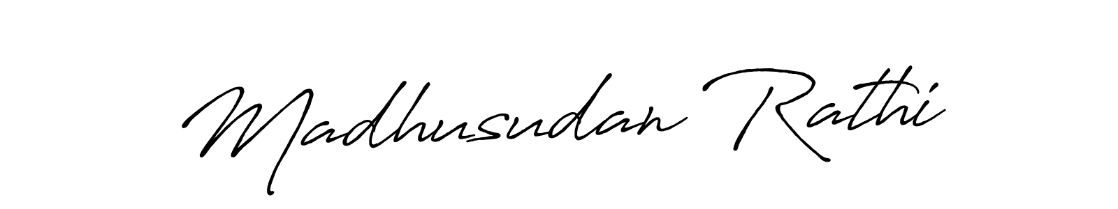 Make a short Madhusudan Rathi signature style. Manage your documents anywhere anytime using Antro_Vectra_Bolder. Create and add eSignatures, submit forms, share and send files easily. Madhusudan Rathi signature style 7 images and pictures png