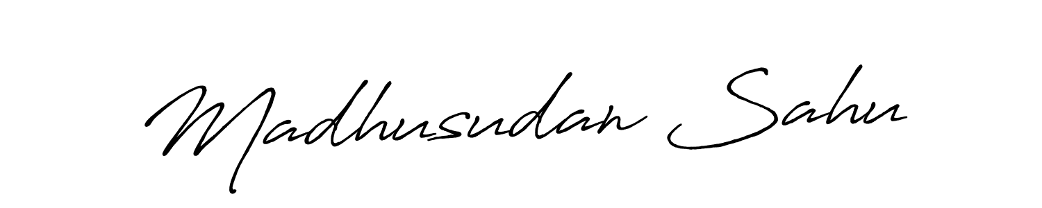 How to make Madhusudan Sahu signature? Antro_Vectra_Bolder is a professional autograph style. Create handwritten signature for Madhusudan Sahu name. Madhusudan Sahu signature style 7 images and pictures png