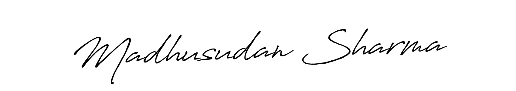 Make a beautiful signature design for name Madhusudan Sharma. Use this online signature maker to create a handwritten signature for free. Madhusudan Sharma signature style 7 images and pictures png