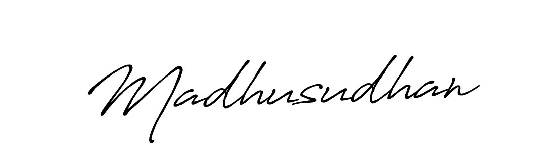 Make a beautiful signature design for name Madhusudhan. Use this online signature maker to create a handwritten signature for free. Madhusudhan signature style 7 images and pictures png