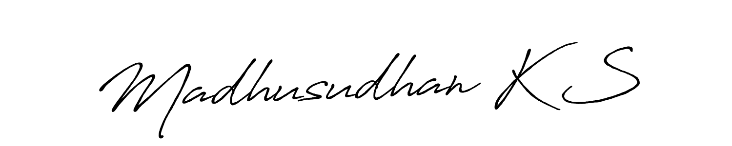 How to Draw Madhusudhan K S signature style? Antro_Vectra_Bolder is a latest design signature styles for name Madhusudhan K S. Madhusudhan K S signature style 7 images and pictures png