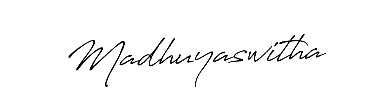 Also we have Madhuyaswitha name is the best signature style. Create professional handwritten signature collection using Antro_Vectra_Bolder autograph style. Madhuyaswitha signature style 7 images and pictures png