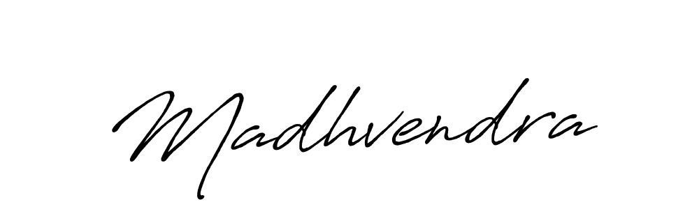 Also we have Madhvendra name is the best signature style. Create professional handwritten signature collection using Antro_Vectra_Bolder autograph style. Madhvendra signature style 7 images and pictures png