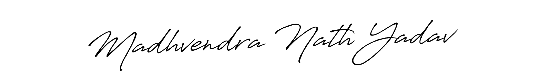 Make a beautiful signature design for name Madhvendra Nath Yadav. With this signature (Antro_Vectra_Bolder) style, you can create a handwritten signature for free. Madhvendra Nath Yadav signature style 7 images and pictures png