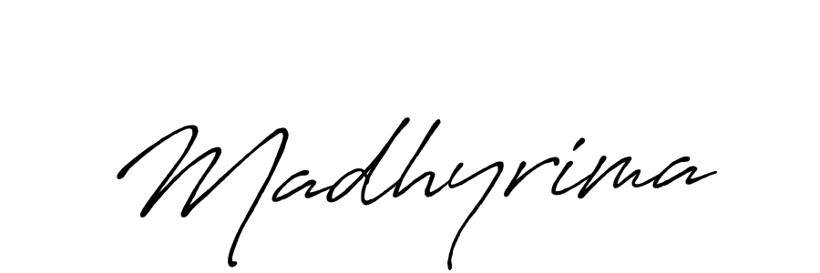 You should practise on your own different ways (Antro_Vectra_Bolder) to write your name (Madhyrima) in signature. don't let someone else do it for you. Madhyrima signature style 7 images and pictures png