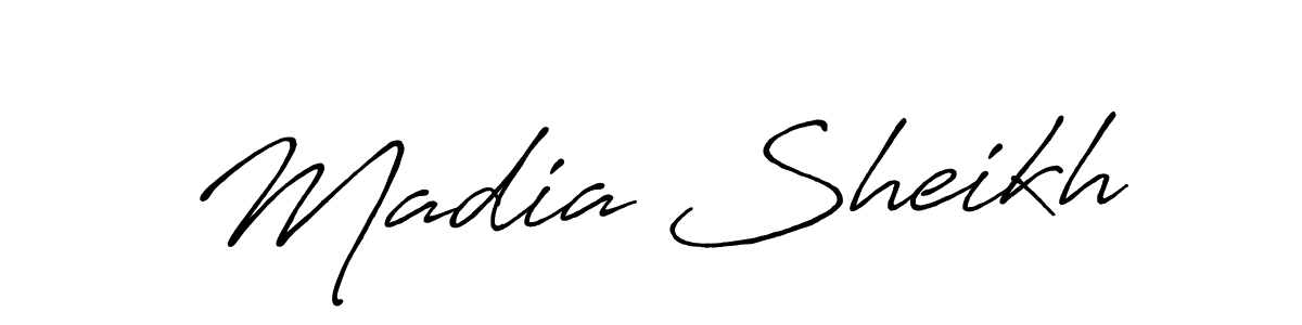 Make a short Madia Sheikh signature style. Manage your documents anywhere anytime using Antro_Vectra_Bolder. Create and add eSignatures, submit forms, share and send files easily. Madia Sheikh signature style 7 images and pictures png