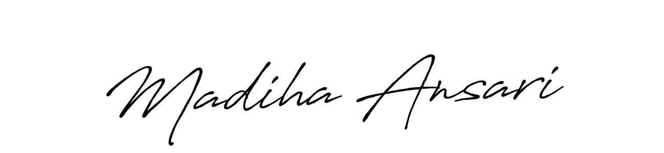 Make a beautiful signature design for name Madiha Ansari. Use this online signature maker to create a handwritten signature for free. Madiha Ansari signature style 7 images and pictures png