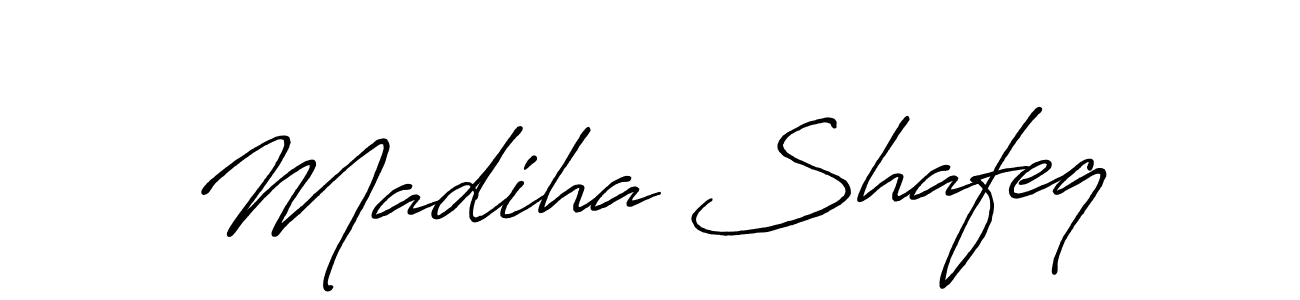Madiha Shafeq stylish signature style. Best Handwritten Sign (Antro_Vectra_Bolder) for my name. Handwritten Signature Collection Ideas for my name Madiha Shafeq. Madiha Shafeq signature style 7 images and pictures png