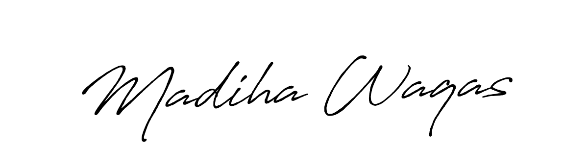 Make a beautiful signature design for name Madiha Waqas. Use this online signature maker to create a handwritten signature for free. Madiha Waqas signature style 7 images and pictures png