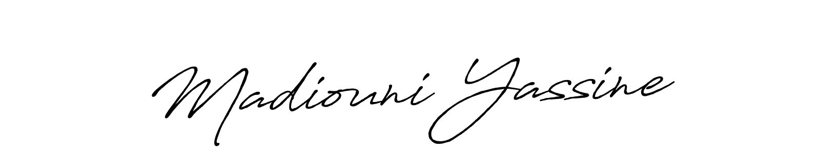 Similarly Antro_Vectra_Bolder is the best handwritten signature design. Signature creator online .You can use it as an online autograph creator for name Madiouni Yassine. Madiouni Yassine signature style 7 images and pictures png