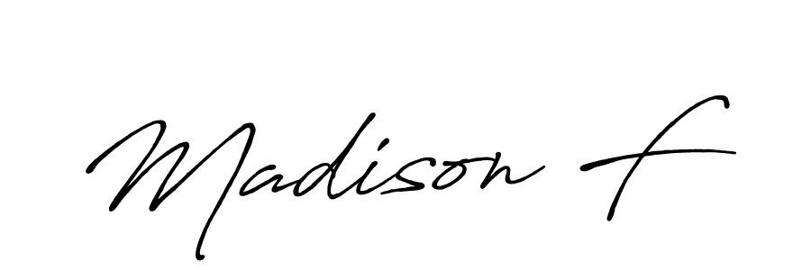 This is the best signature style for the Madison F name. Also you like these signature font (Antro_Vectra_Bolder). Mix name signature. Madison F signature style 7 images and pictures png