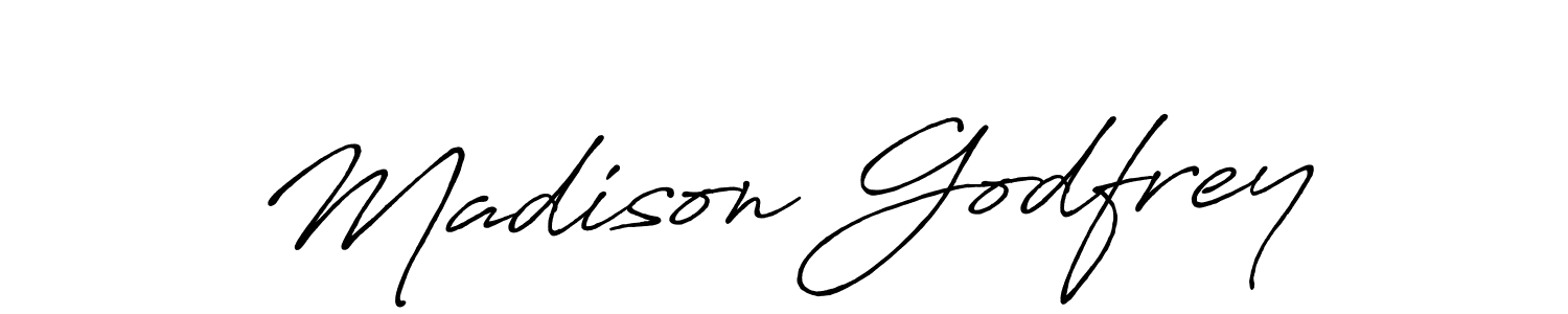 if you are searching for the best signature style for your name Madison Godfrey. so please give up your signature search. here we have designed multiple signature styles  using Antro_Vectra_Bolder. Madison Godfrey signature style 7 images and pictures png