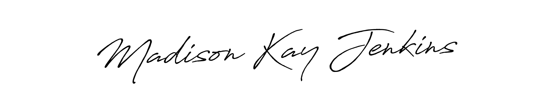 The best way (Antro_Vectra_Bolder) to make a short signature is to pick only two or three words in your name. The name Madison Kay Jenkins include a total of six letters. For converting this name. Madison Kay Jenkins signature style 7 images and pictures png