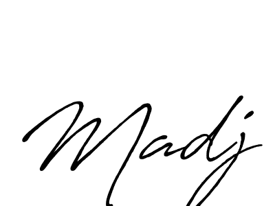 Make a beautiful signature design for name Madj. With this signature (Antro_Vectra_Bolder) style, you can create a handwritten signature for free. Madj signature style 7 images and pictures png