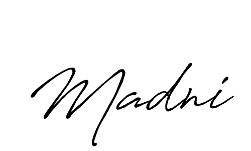 Also we have Madni name is the best signature style. Create professional handwritten signature collection using Antro_Vectra_Bolder autograph style. Madni signature style 7 images and pictures png