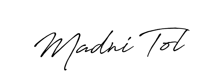 Once you've used our free online signature maker to create your best signature Antro_Vectra_Bolder style, it's time to enjoy all of the benefits that Madni Tol name signing documents. Madni Tol signature style 7 images and pictures png