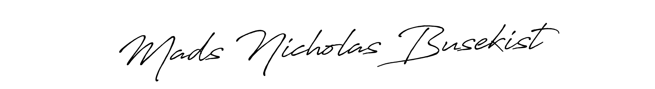 Design your own signature with our free online signature maker. With this signature software, you can create a handwritten (Antro_Vectra_Bolder) signature for name Mads Nicholas Busekist. Mads Nicholas Busekist signature style 7 images and pictures png