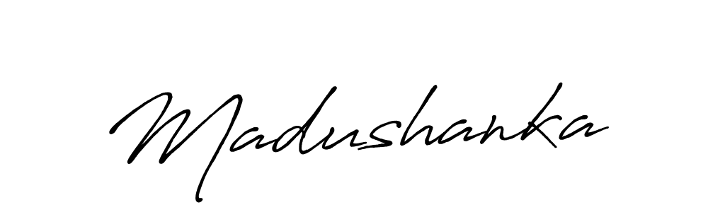 Also You can easily find your signature by using the search form. We will create Madushanka name handwritten signature images for you free of cost using Antro_Vectra_Bolder sign style. Madushanka signature style 7 images and pictures png