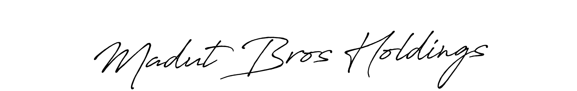 Also You can easily find your signature by using the search form. We will create Madut Bros Holdings name handwritten signature images for you free of cost using Antro_Vectra_Bolder sign style. Madut Bros Holdings signature style 7 images and pictures png