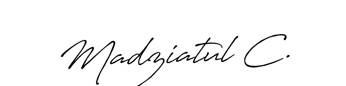 This is the best signature style for the Madziatul C. name. Also you like these signature font (Antro_Vectra_Bolder). Mix name signature. Madziatul C. signature style 7 images and pictures png