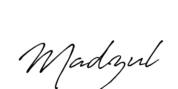 How to make Madzul name signature. Use Antro_Vectra_Bolder style for creating short signs online. This is the latest handwritten sign. Madzul signature style 7 images and pictures png