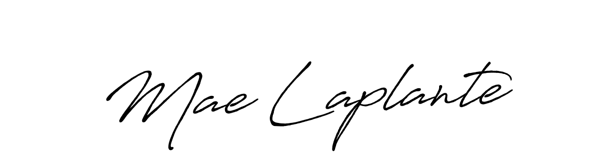 Use a signature maker to create a handwritten signature online. With this signature software, you can design (Antro_Vectra_Bolder) your own signature for name Mae Laplante. Mae Laplante signature style 7 images and pictures png