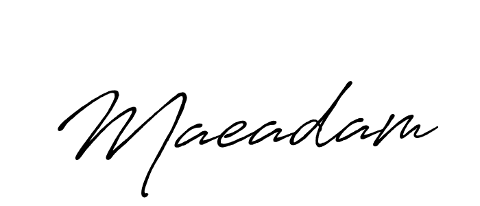 Make a beautiful signature design for name Maeadam. With this signature (Antro_Vectra_Bolder) style, you can create a handwritten signature for free. Maeadam signature style 7 images and pictures png