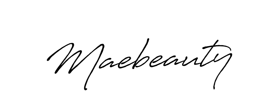 Use a signature maker to create a handwritten signature online. With this signature software, you can design (Antro_Vectra_Bolder) your own signature for name Maebeauty. Maebeauty signature style 7 images and pictures png