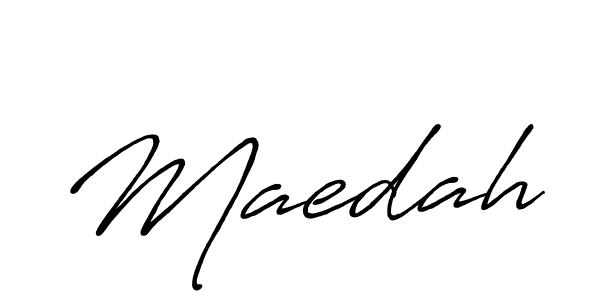 Also we have Maedah name is the best signature style. Create professional handwritten signature collection using Antro_Vectra_Bolder autograph style. Maedah signature style 7 images and pictures png